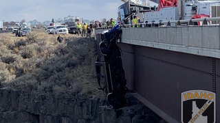 Couple Inside Ford Super Duty Saved From Plunge Off Bridge Thanks To Trailer Safety Chains